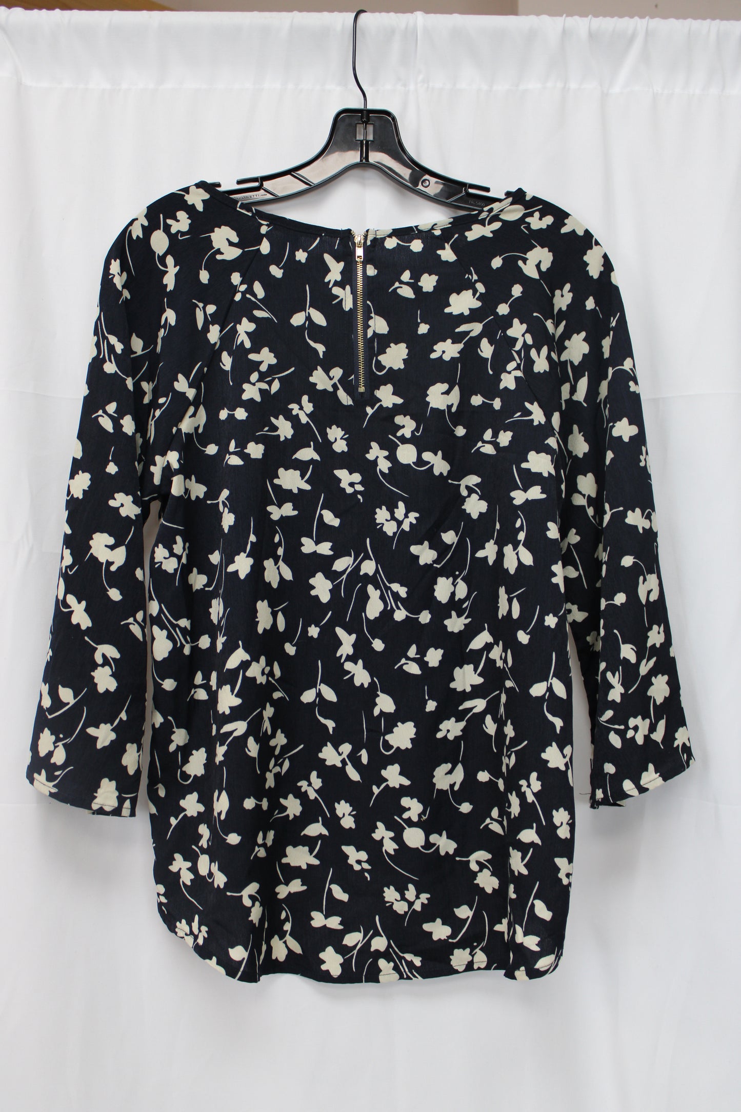 Paper Moon Floral Print Quarter Length Blouse, Blue, Women’s S