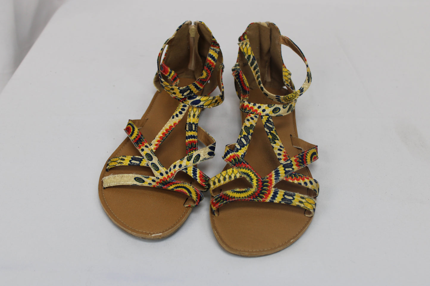 Dream Pairs Multicolor Strappy Sandals, Women’s 10