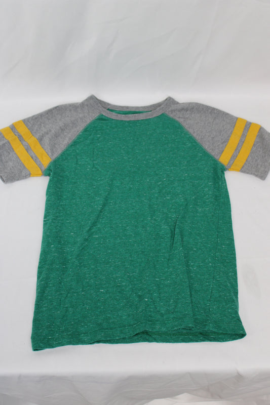 Cat & Jack Varsity T-Shirt, Green, Youth M (8)