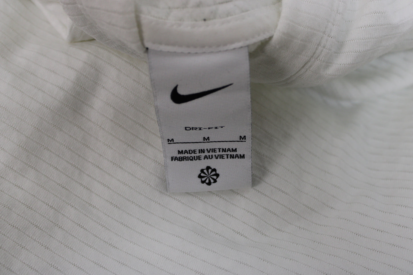 Nike Dri-Fit Long Sleeve Hoodie, White, Men’s M