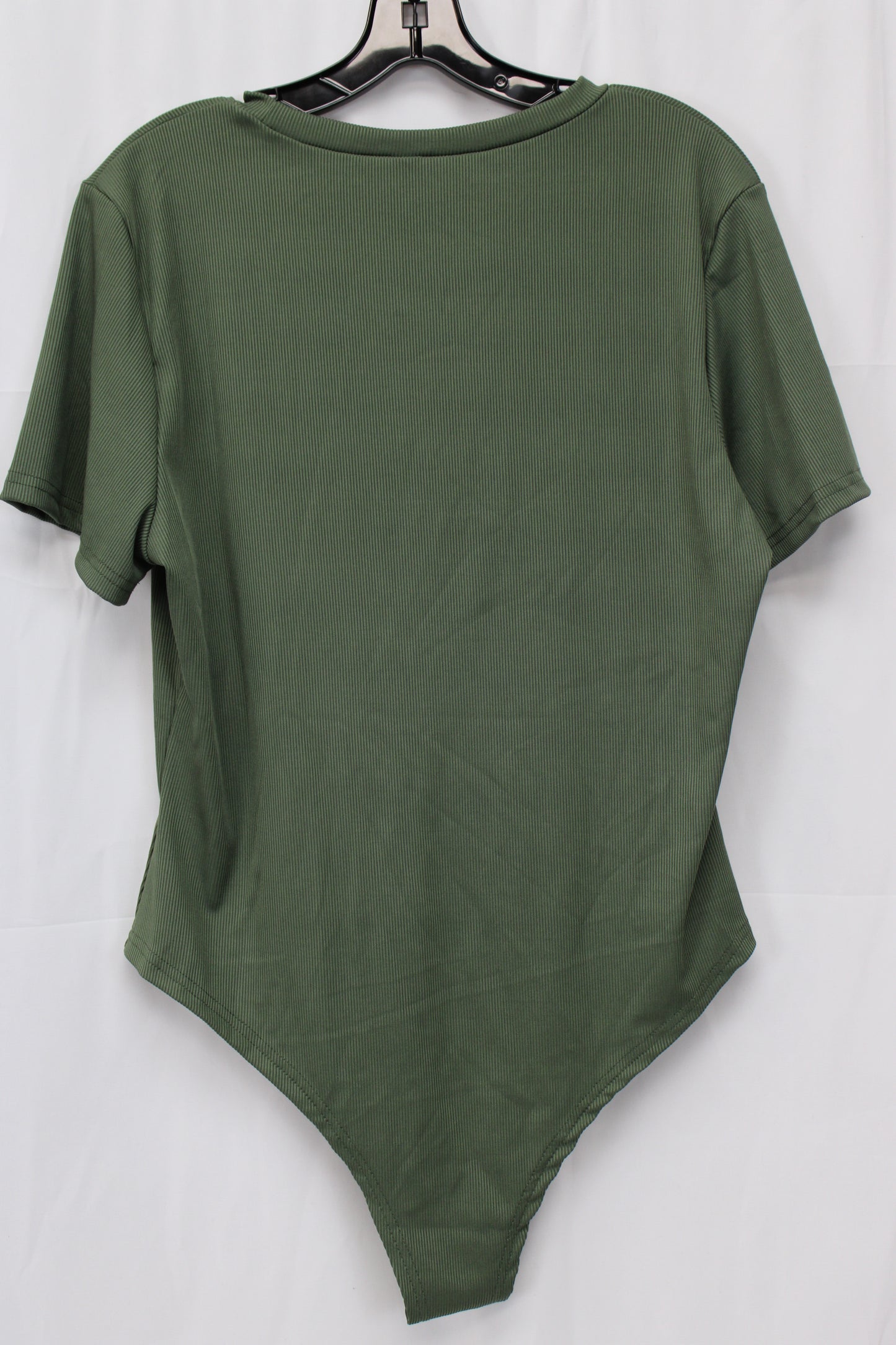 SHIEN Curve Short Sleeve Body Suit, Green, XXL