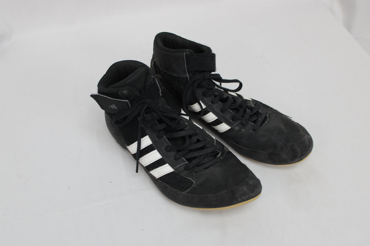Adidas HVC 2 Wrestling High Top Shoes, Black, Men’s 10