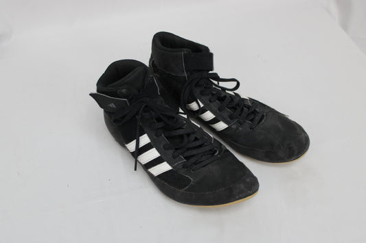 Adidas HVC 2 Wrestling High Top Shoes, Black, Men’s 10