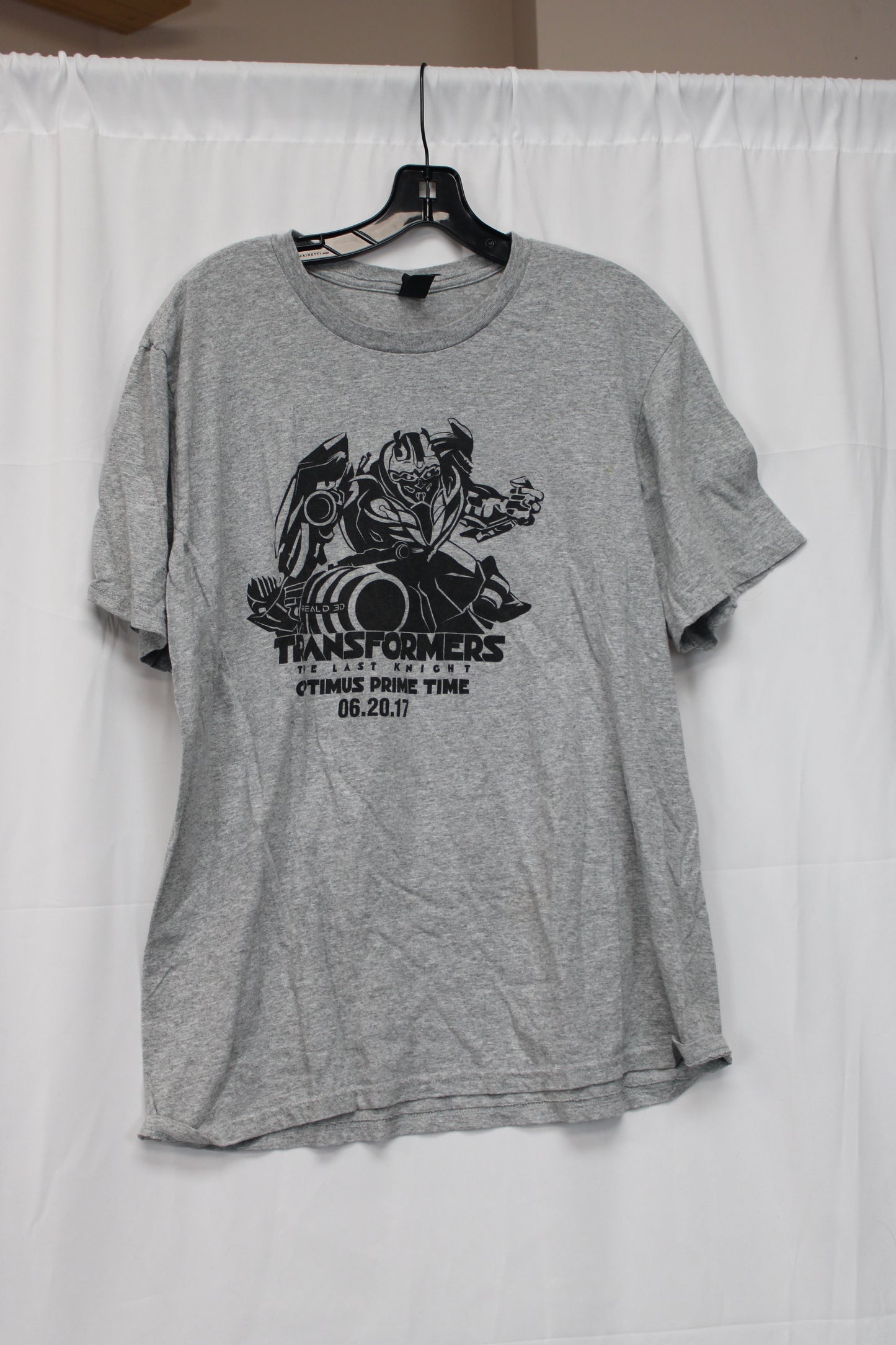 District The Concert Tee Transformers Short Sleeve Shirt, Gray, XL