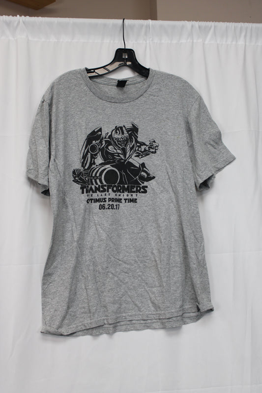 District The Concert Tee Transformers Short Sleeve Shirt, Gray, XL