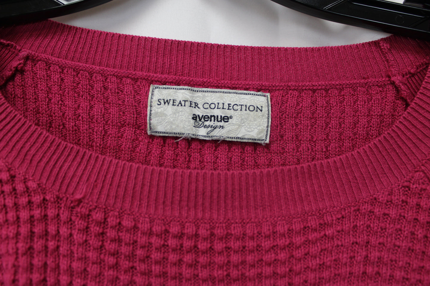 Avenue Design Quarter Length Sleeve Sweater, Pink, Women’s M