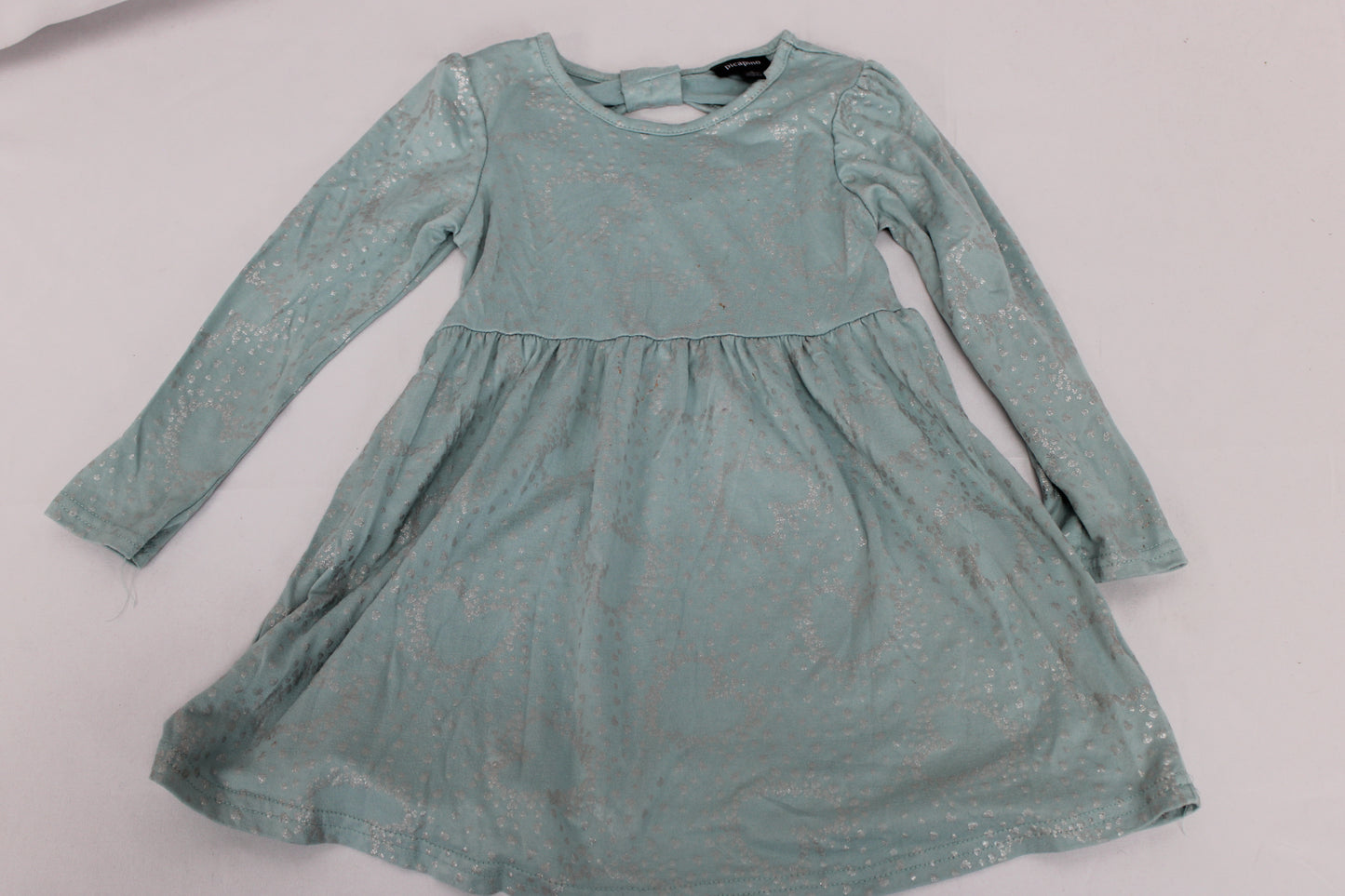Picapino Long Sleeve Dress, Blue, Girls 4