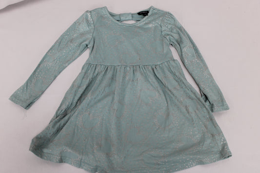 Picapino Long Sleeve Dress, Blue, Girls 4