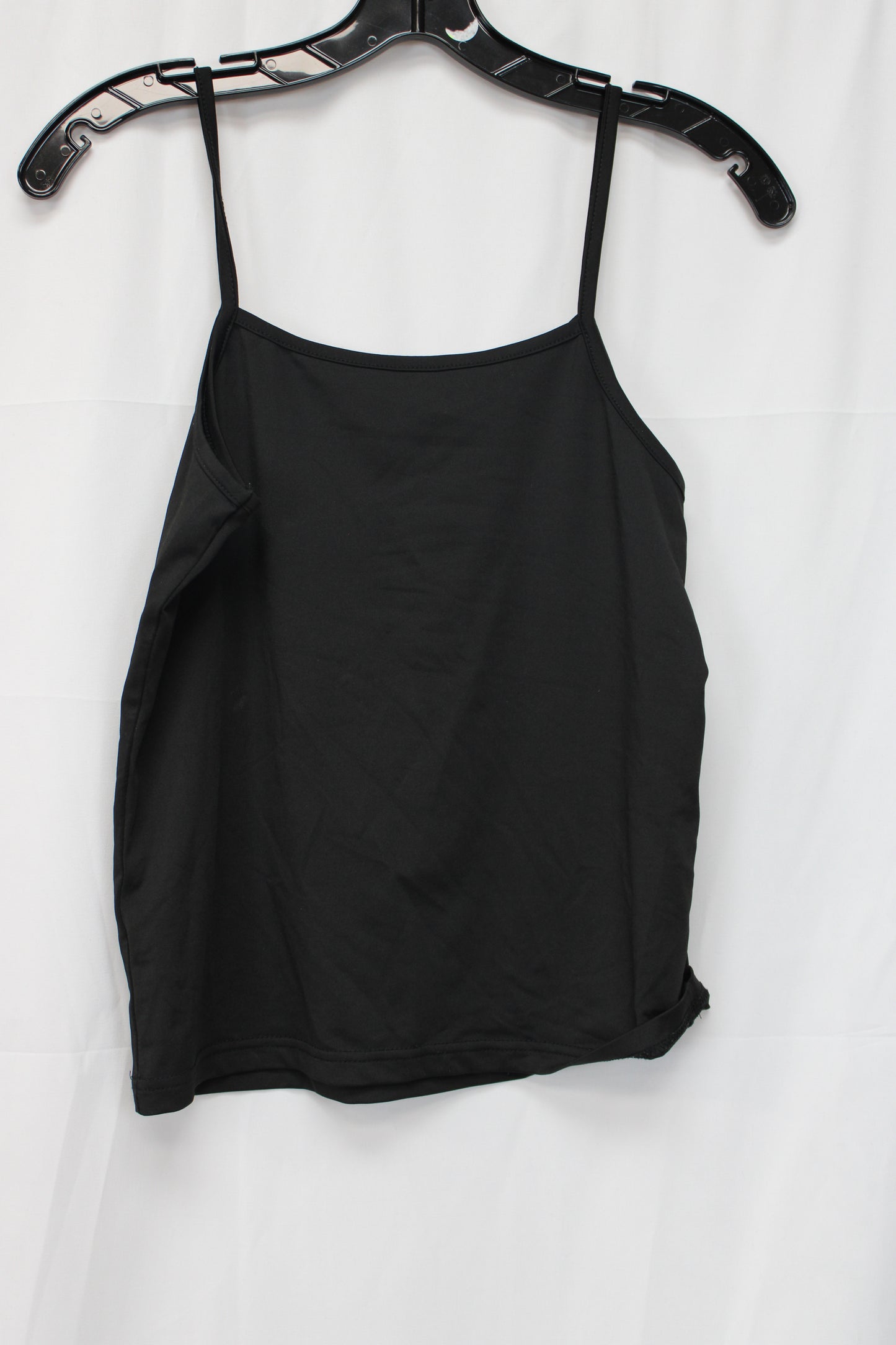 Women’s Angel Spaghetti Strap Tank Top, Black, M