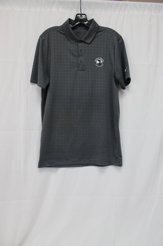 Nike Golf Standard Fit Pebble Beach Polo, Gray, Men’s S