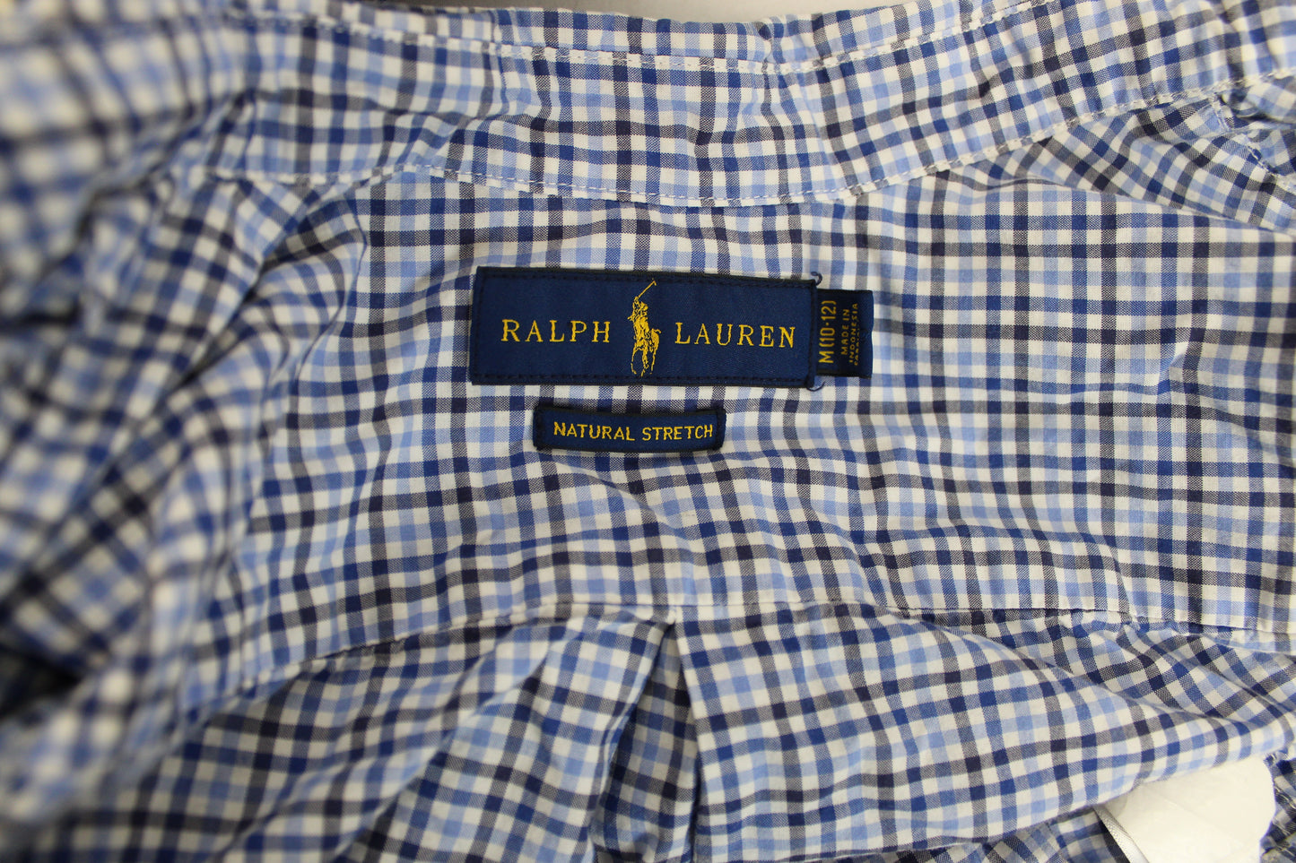 Ralph Lauren Super Stretch Flannel, Blue, Youth M