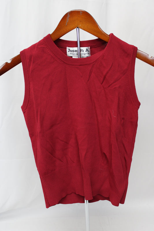 Jospeh A. Sweater Vest, Red, Youth M