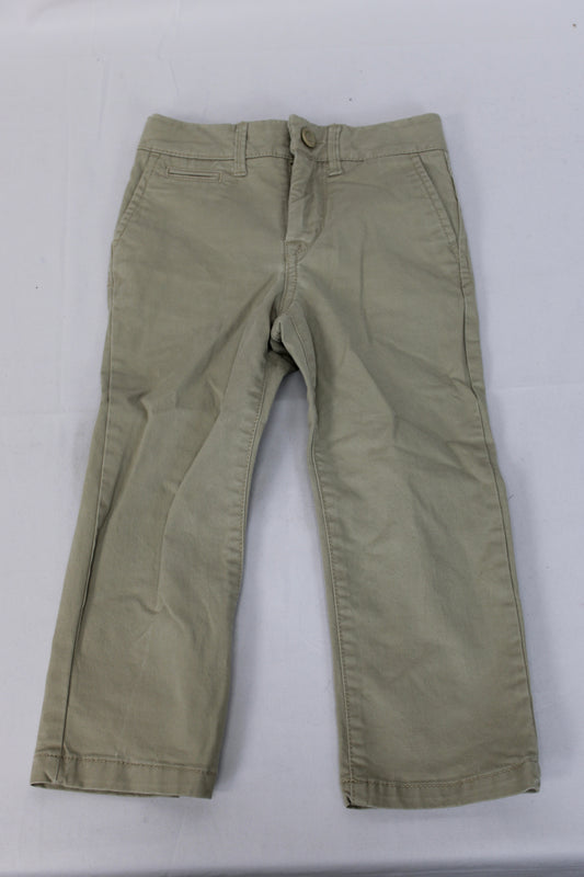 Gap Straight Leg Khaki Pants, Beige, Youth 3T