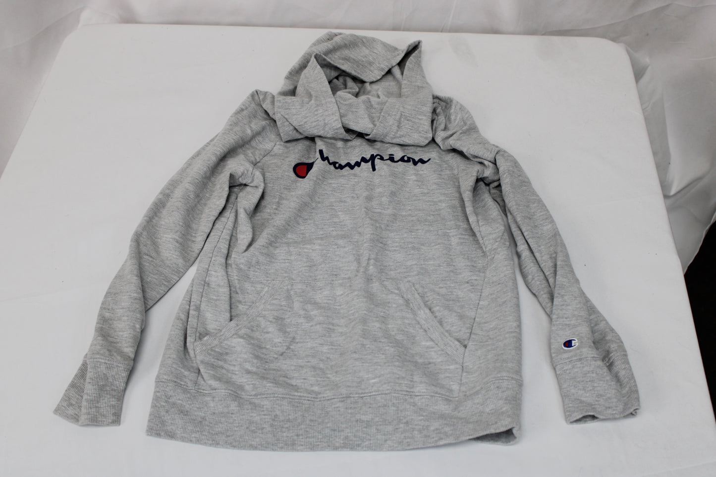 Champion Hoodie, Gray, Youth XL