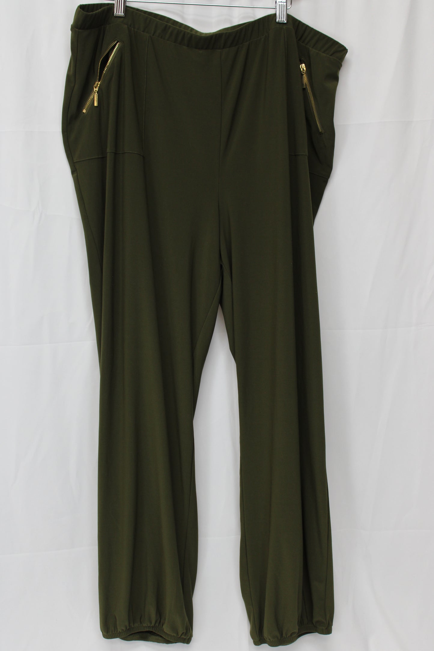 Nina Leonard Olive Green Pants, Women’s XXL
