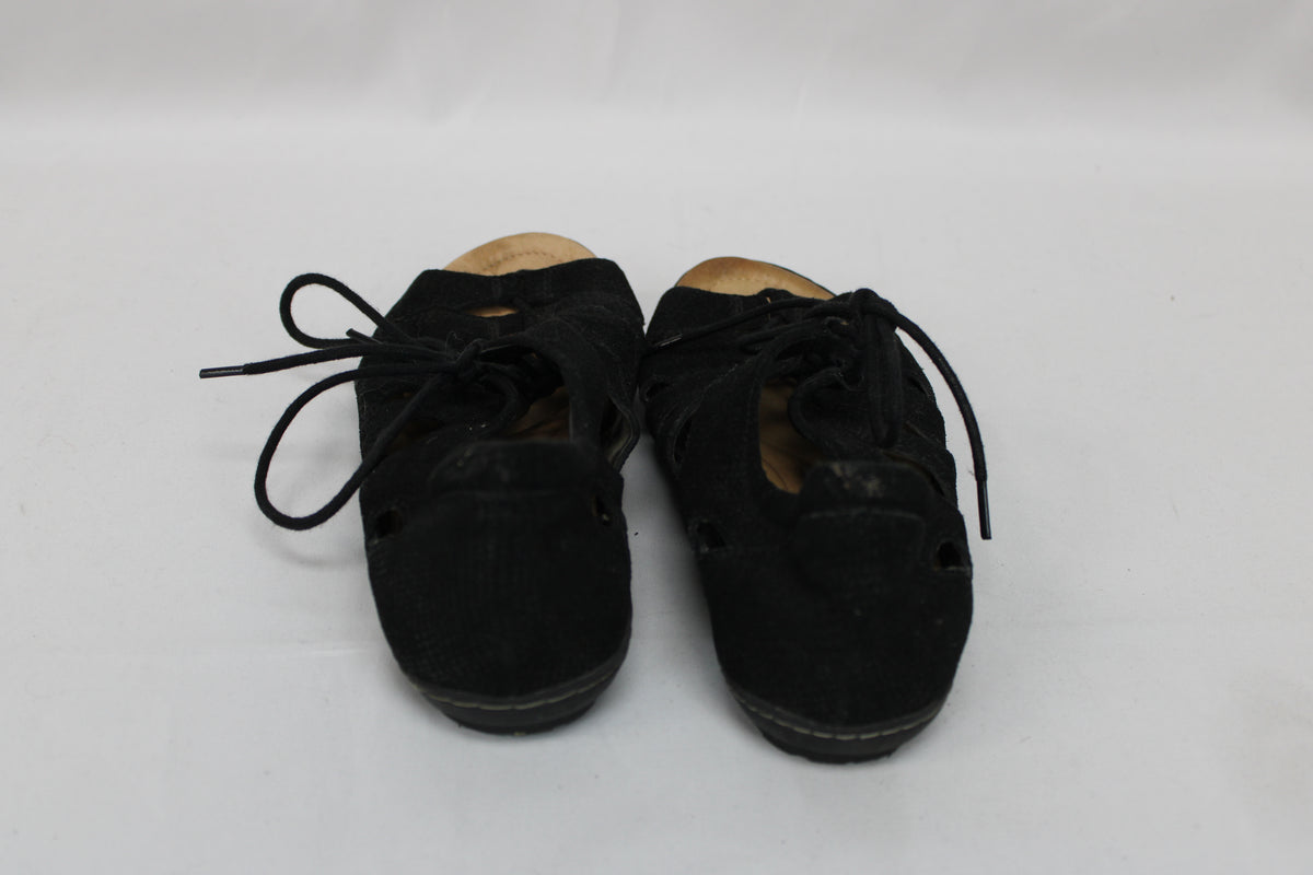 Earth Sandals, Black, Women’s 9