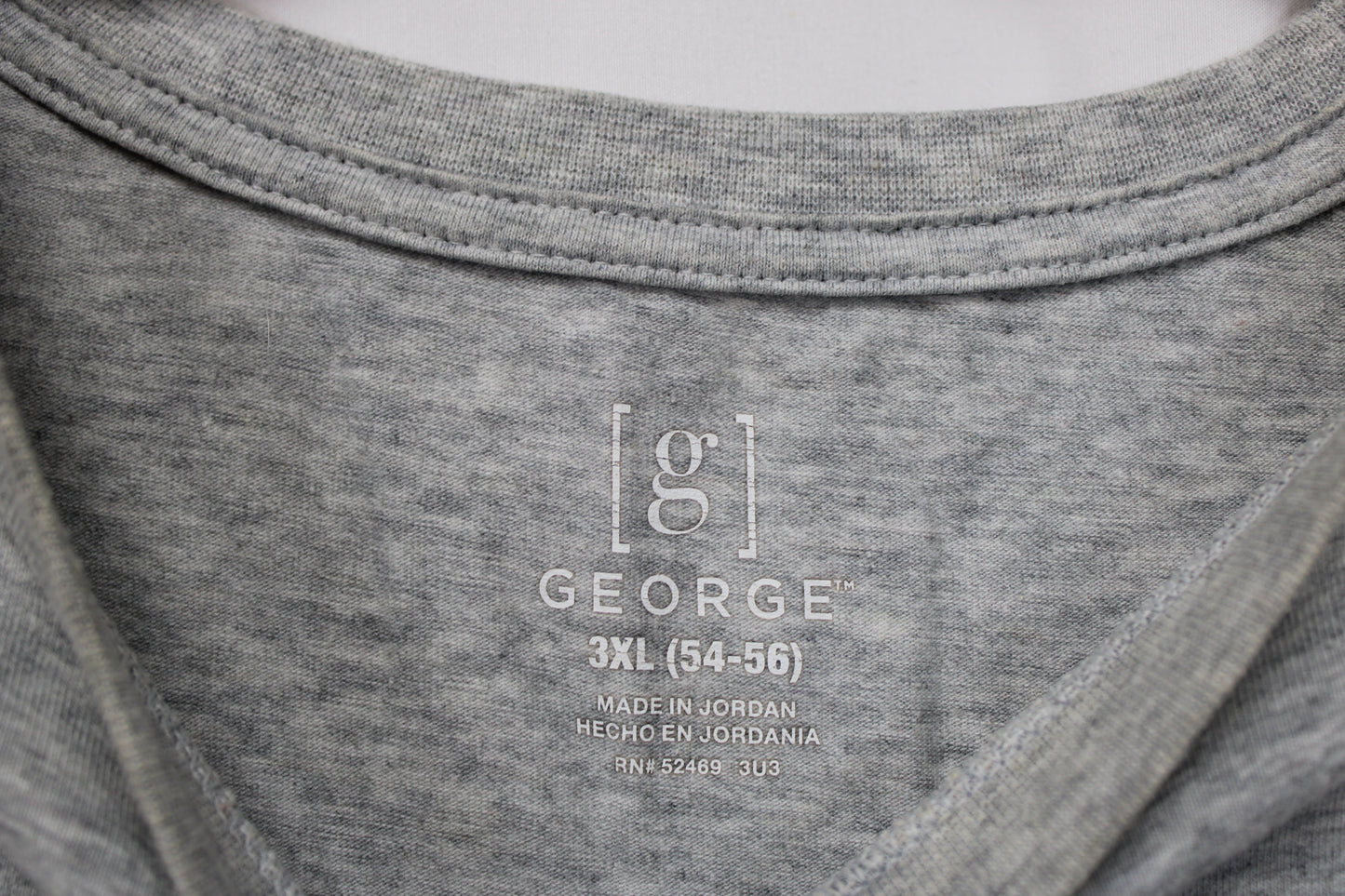 George Striped T-Shirt, Gray, Men’s XXXL