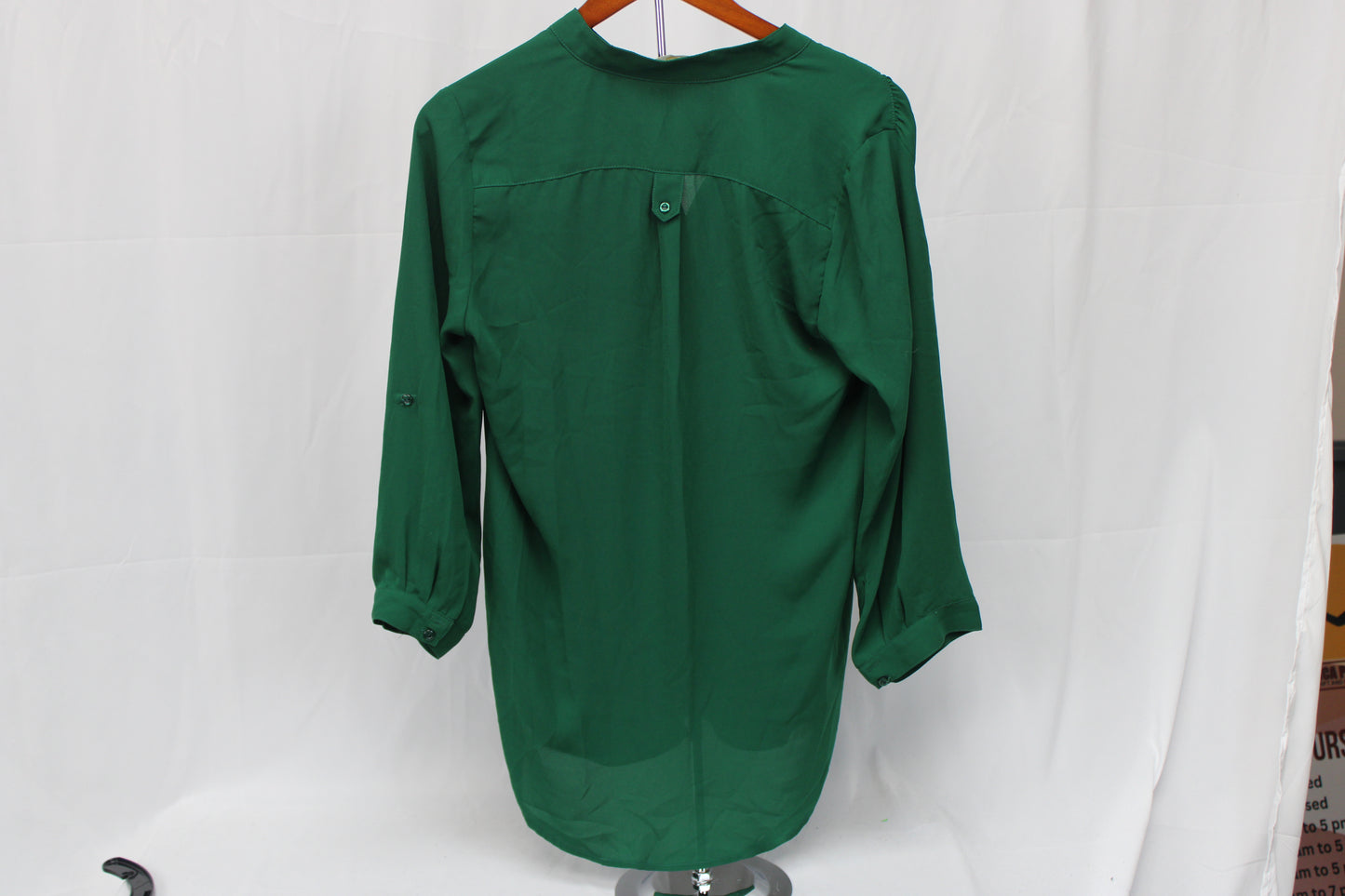 41 Hawthorn Long Sleeve Buttoned Blouse, Green, Women’s S