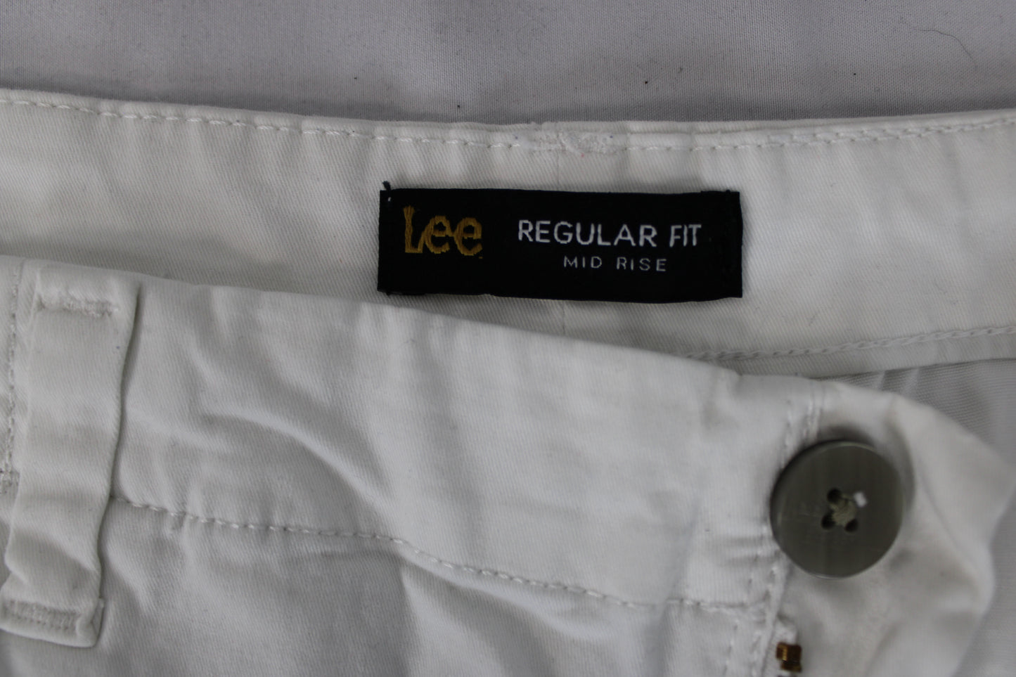 Lee Regular Fit Shorts, White, Women’s M