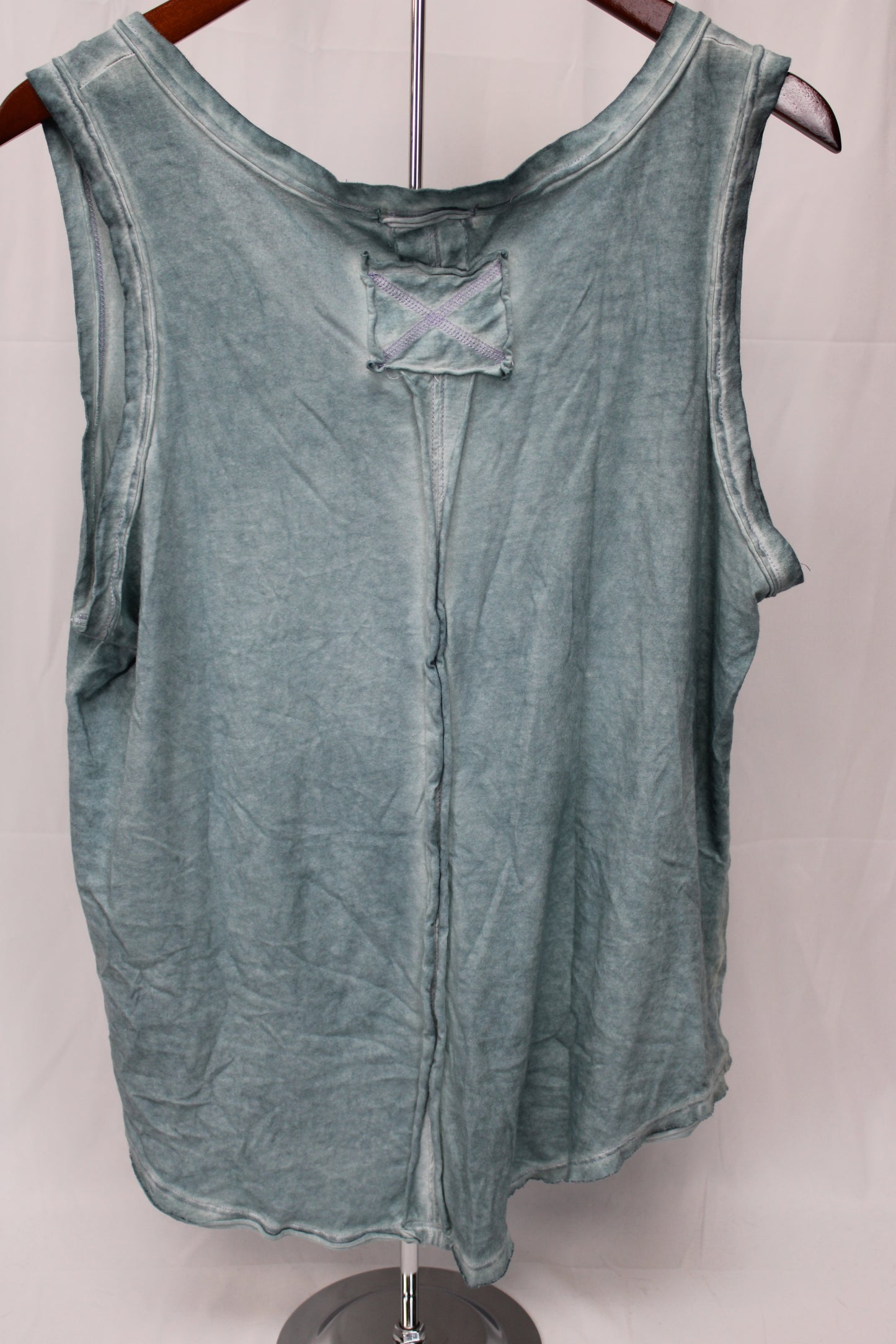 Collection526 Distressed Tank Top, Blue, Women’s L