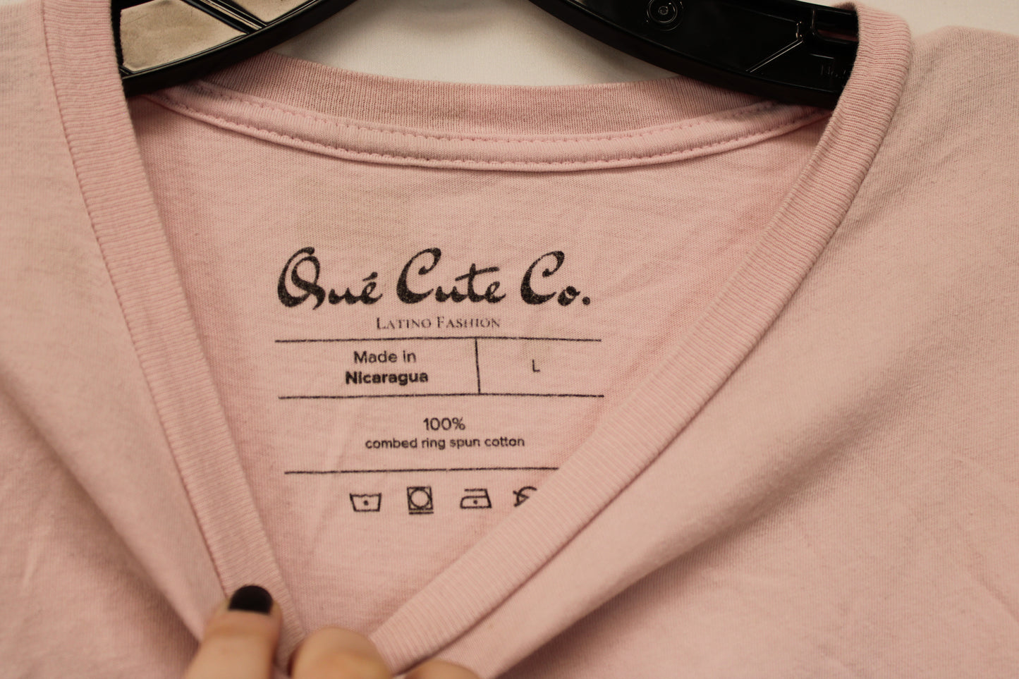 Que Cute Co. Short Sleeve Chingona Graphic T-Shirt, Pink, Women’s L