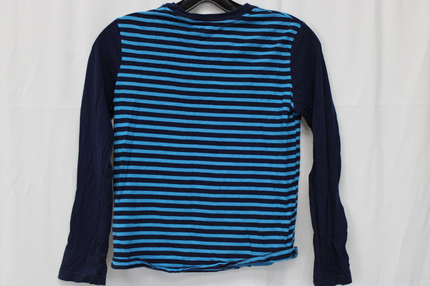 Circo Stripped Long Sleeve T-Shirt, Blue/Black, Youth M (8)