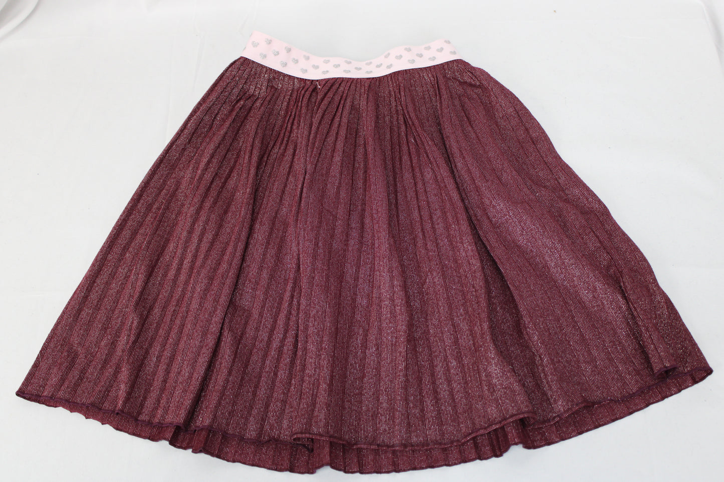 Cat & Jack Glitter Pleated Skirt, Pink, Girls M