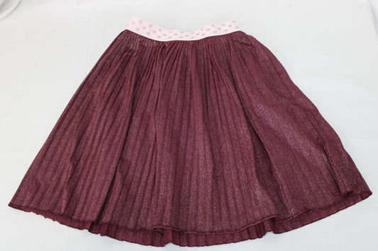 Cat & Jack Glitter Pleated Skirt, Pink, Girls M