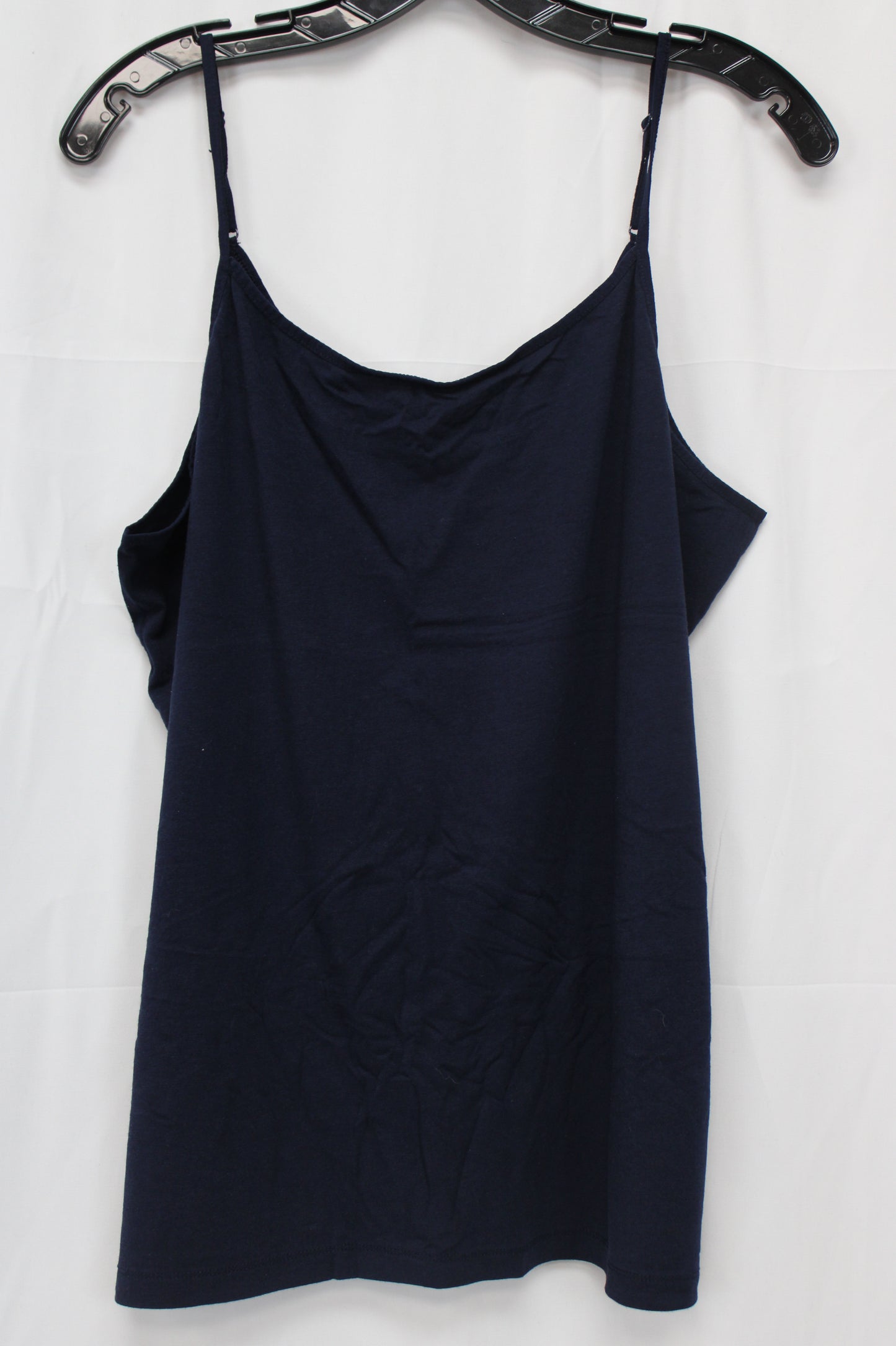 Time and Tru Spaghetti Strap Tank Top, Black, Women’s XXXL