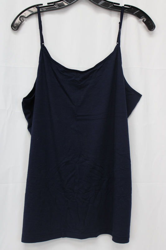 Time and Tru Spaghetti Strap Tank Top, Black, Women’s XXXL