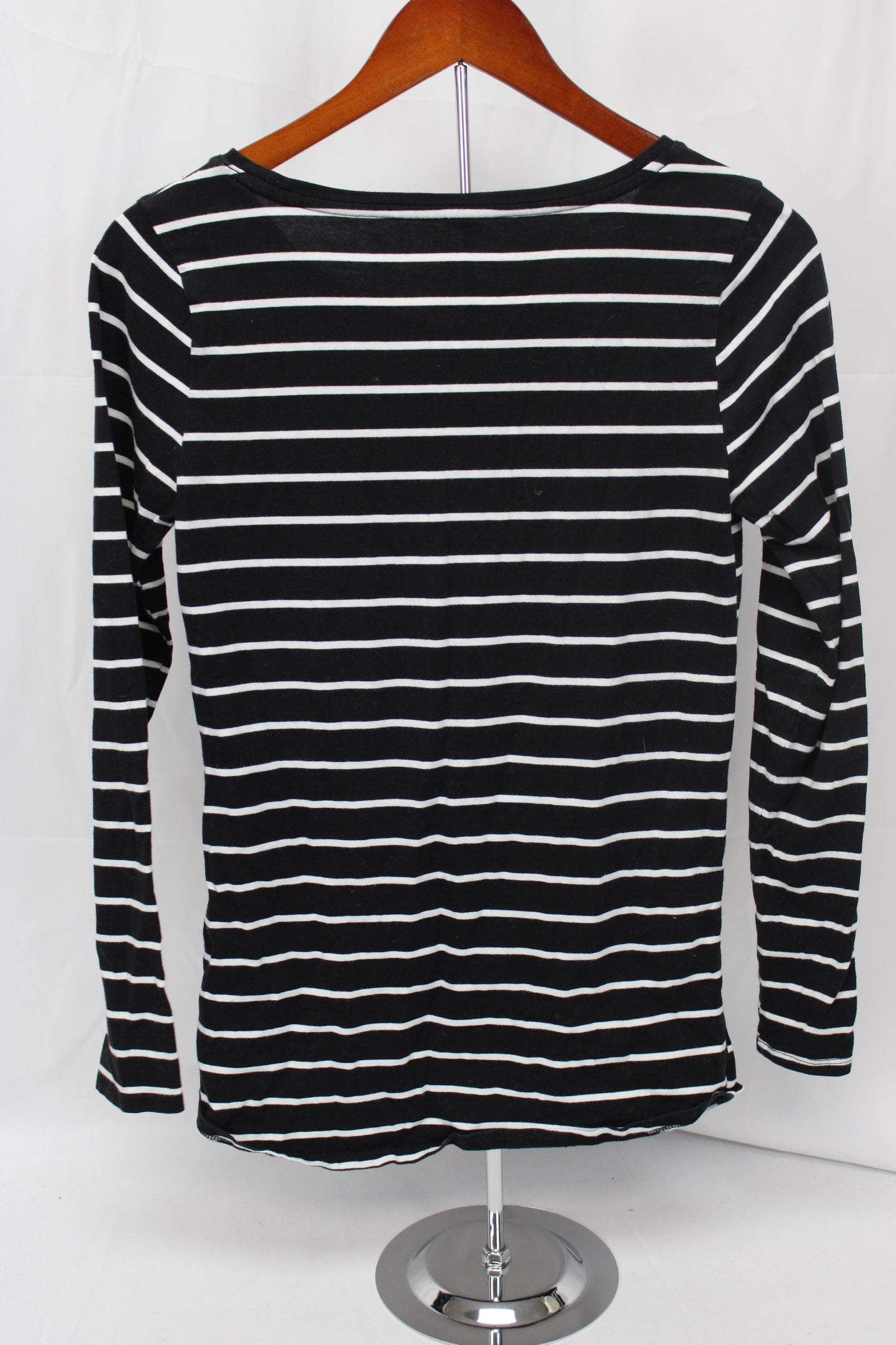 BumpStart Long Sleeve Striped Shirt, Black/White, Women’s S