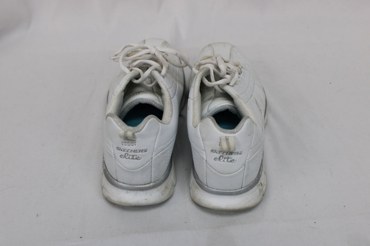 Skechers Synergy Elite Status Athletic Sneakers, White, Women’s 8.5