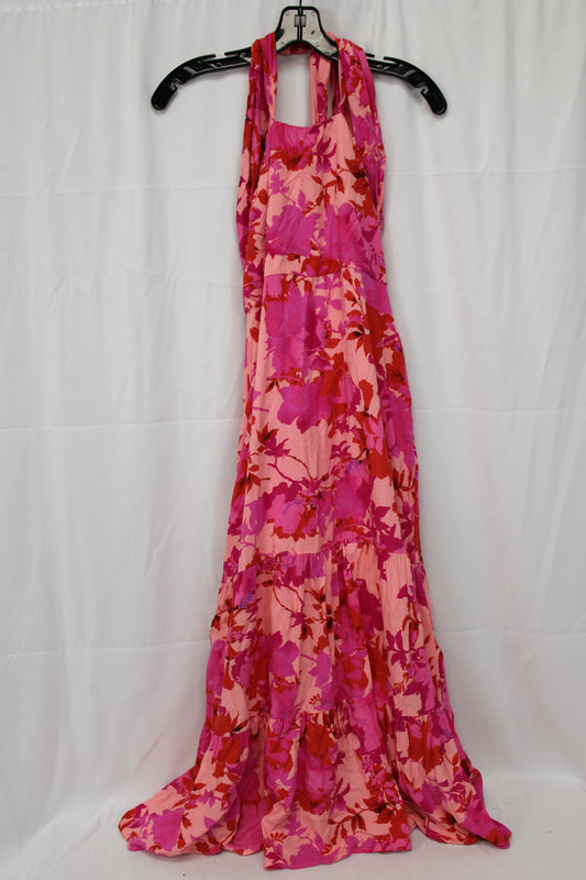Lulu’s Floral Halter Top Dress, Women’s L