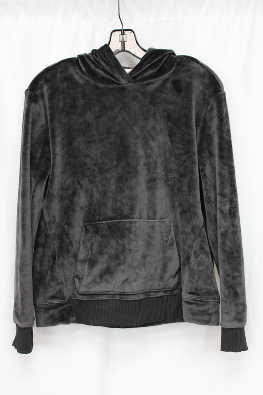 Wonder Nation Velvet Hoodie, Black, Youth XXL
