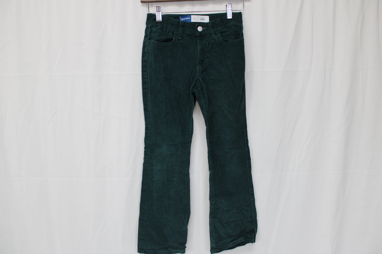 Old Navy Flare Corduroy Pants, Green, Girls M