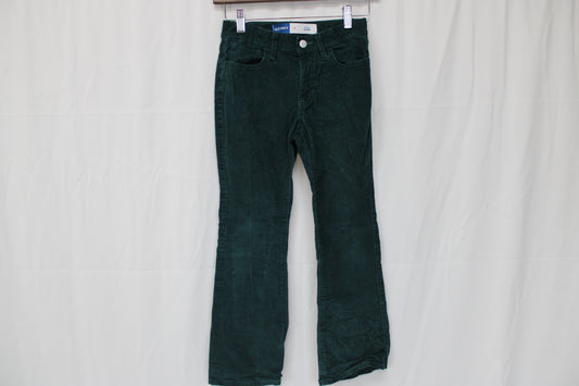 Old Navy Flare Corduroy Pants, Green, Girls M
