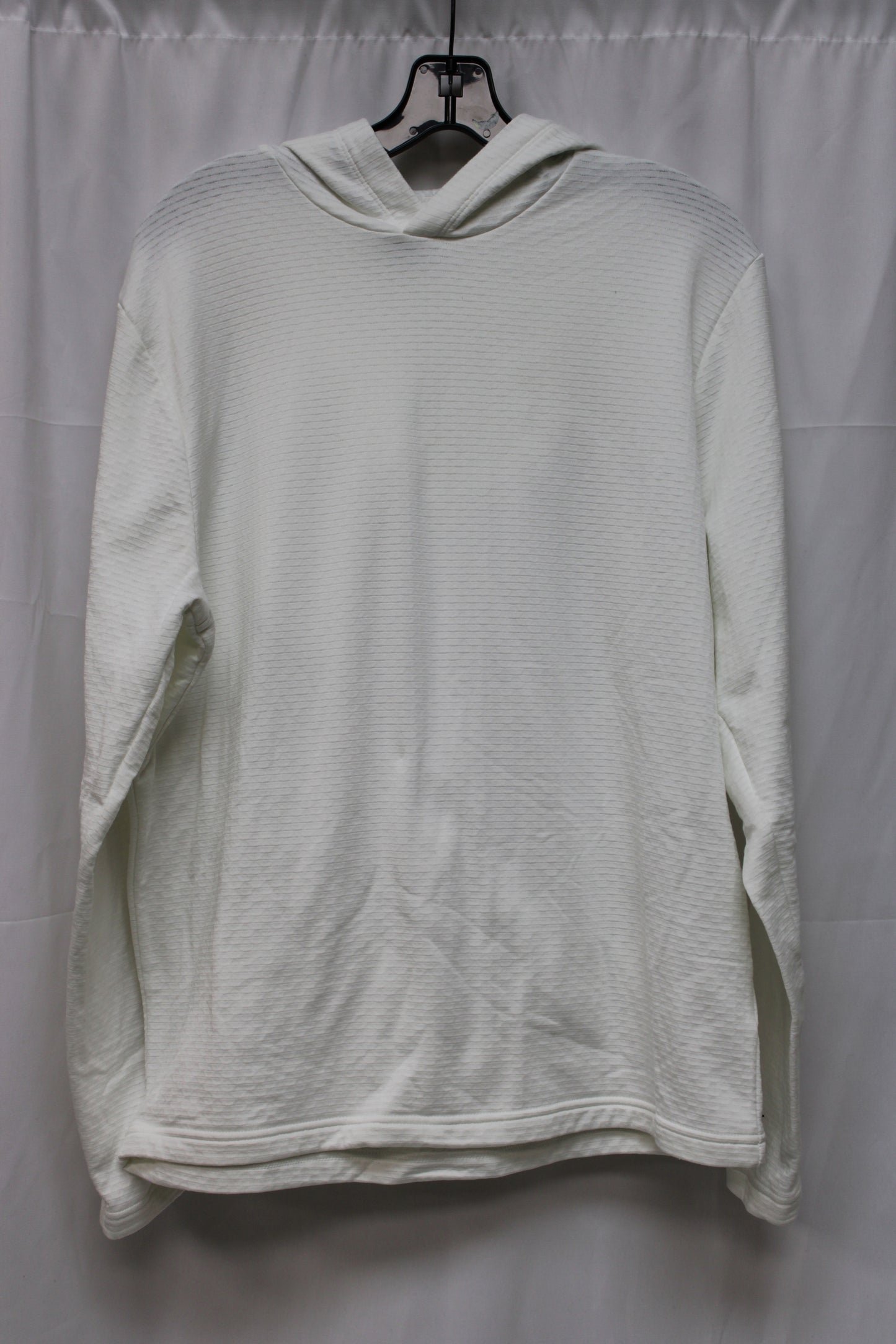 Nike Dri-Fit Long Sleeve Hoodie, White, Men’s M