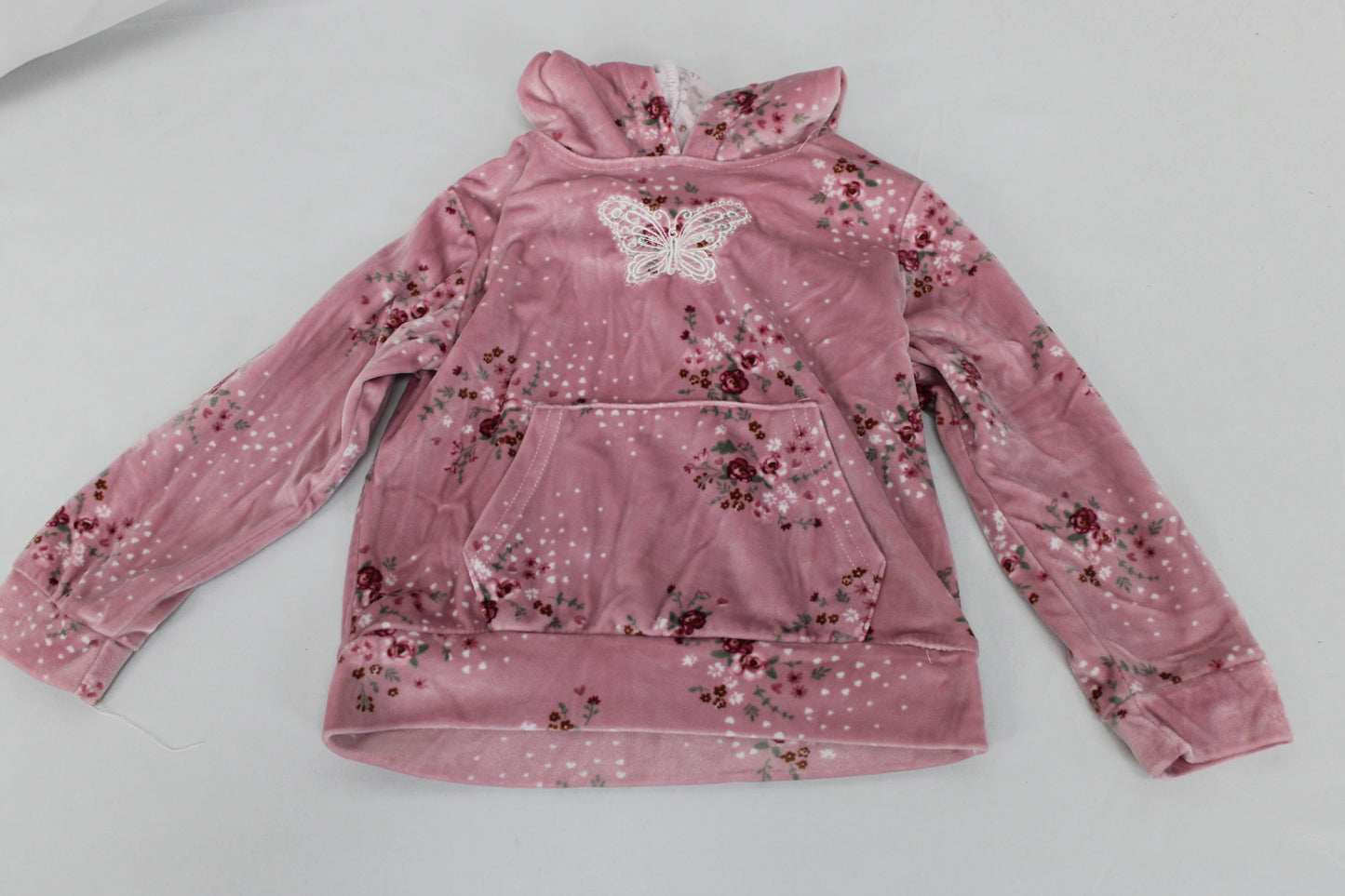 Nanette Lepore Butterfly Hoodie, Pink, Girls 4