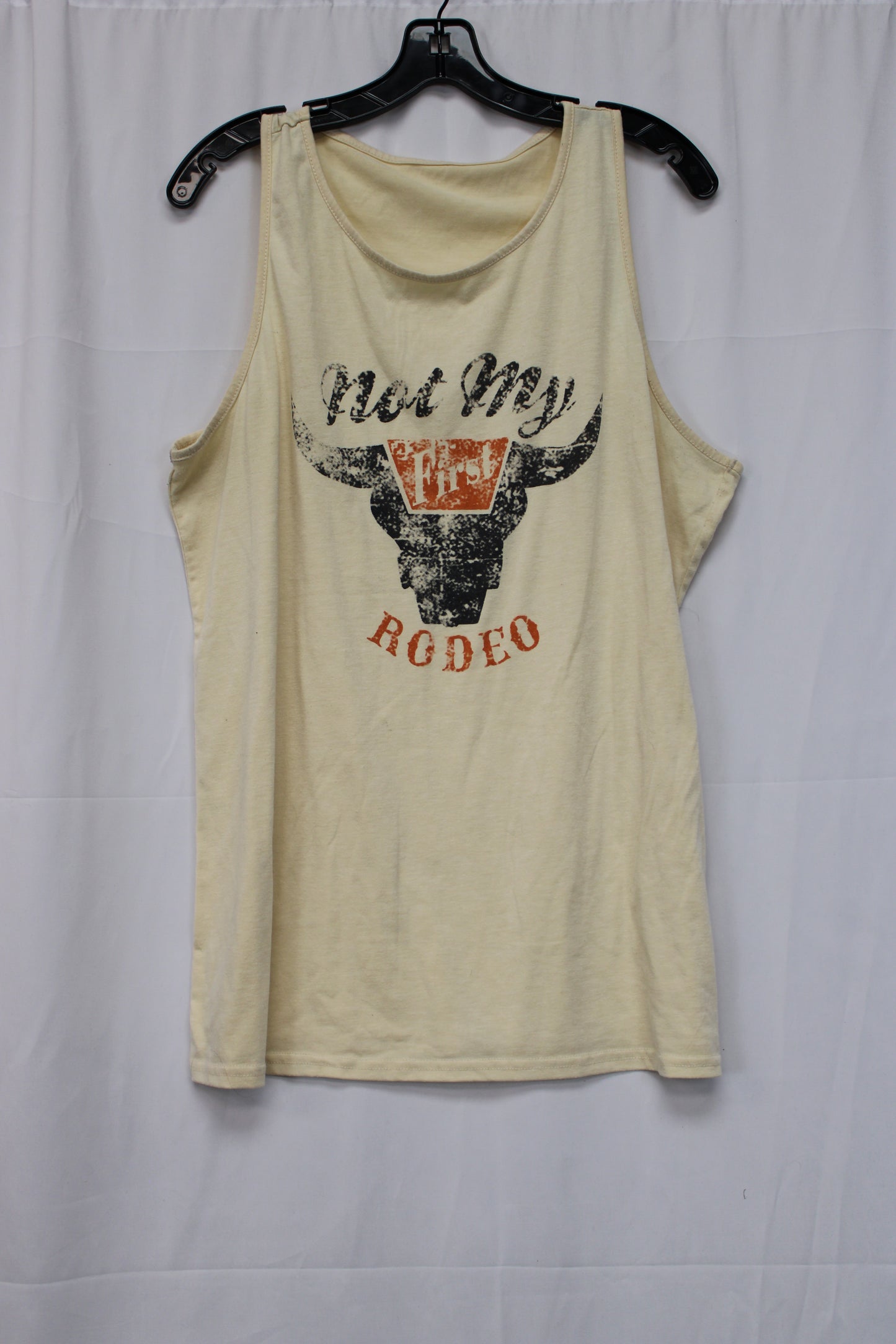 Men’s Not My First Rodeo Tank Top, XL