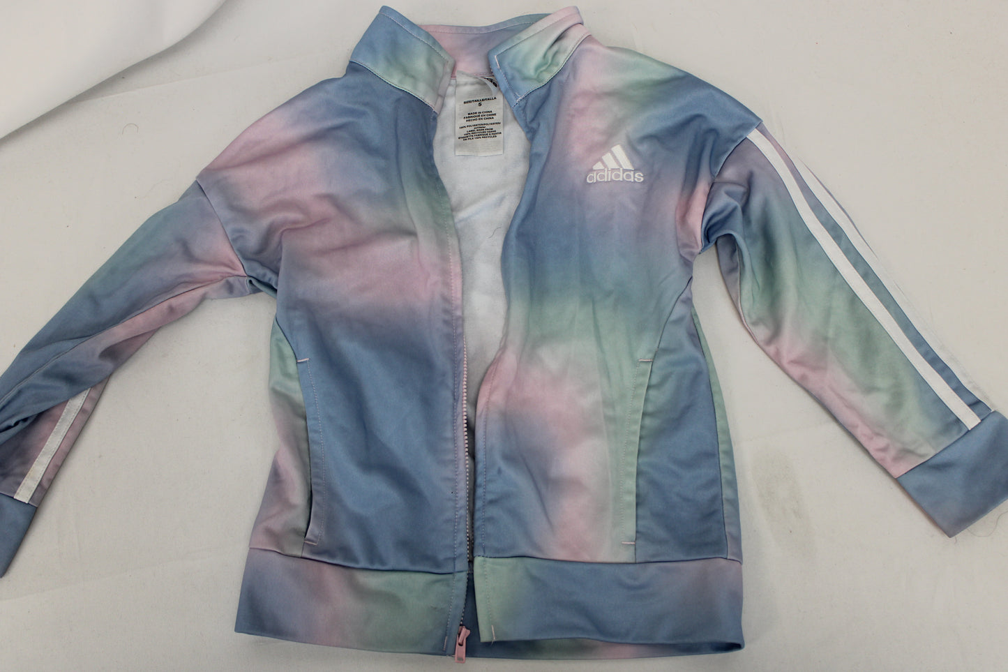 Adidas Tie Dye Zip Up Jacket, Girls 5