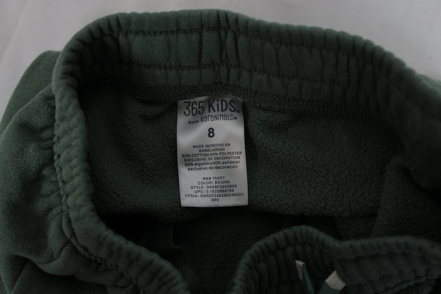 365 Kids Garanimals Dinosaur Sweatpants, Green, Boys 8