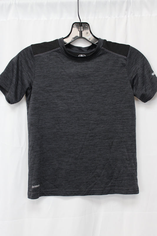Athletic Works Short Sleeve Wicking Shirt, Black, Youth S