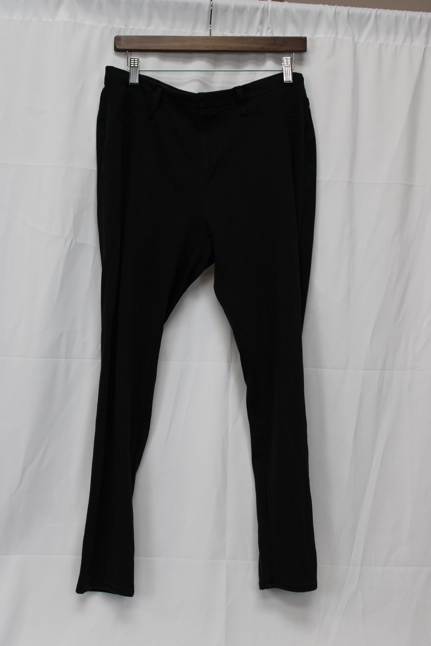 Faded Glory Jeggings, Black, Women’s XL