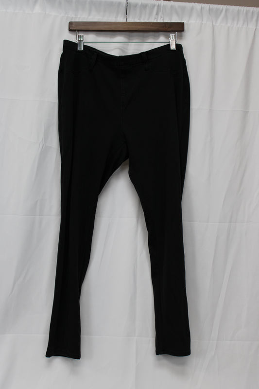 Faded Glory Jeggings, Black, Women’s XL