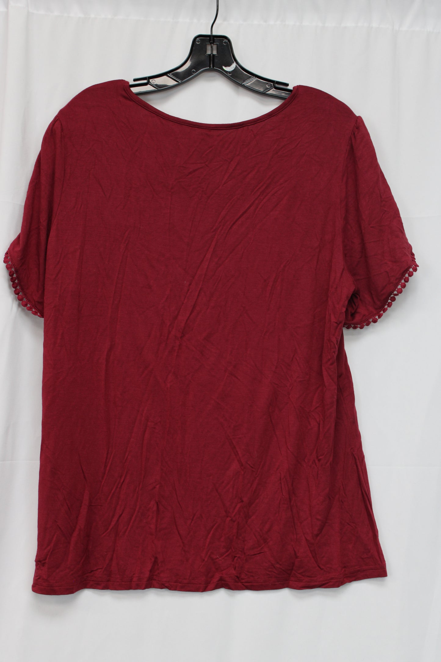 Lilbetter Everyday Short Sleeve Shirt, Red, Women’s XL