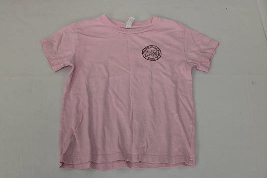 Rabbit Skins Puppie Love Short Sleeve Shirt, Pink, Girls 5/6