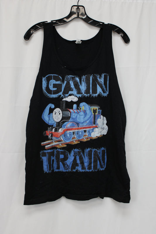 Bella & Canvas Gain Train Tank Top, Black, Men’s L
