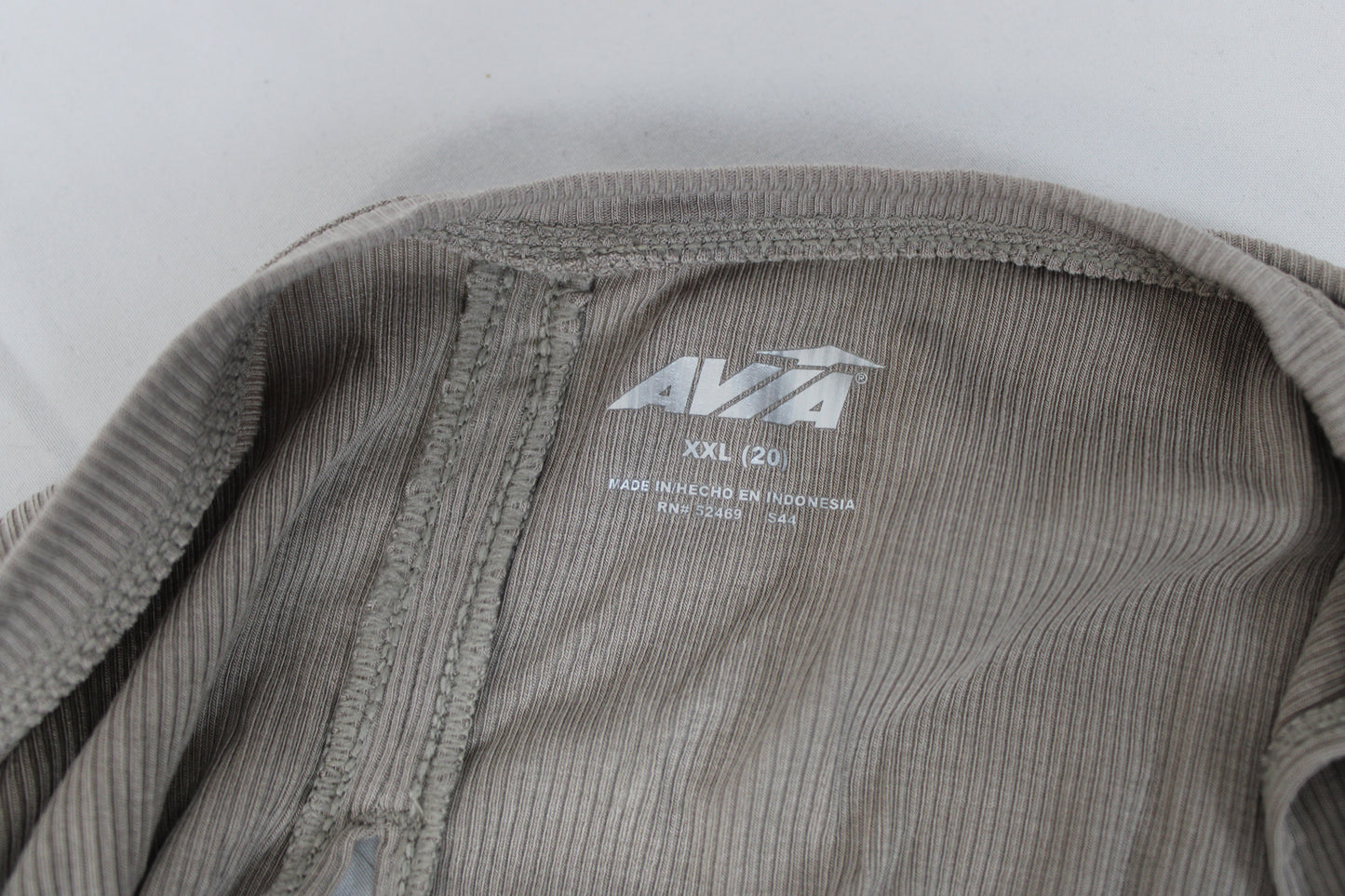 Avia Beige Athletic Tank Top, Women’s XXL