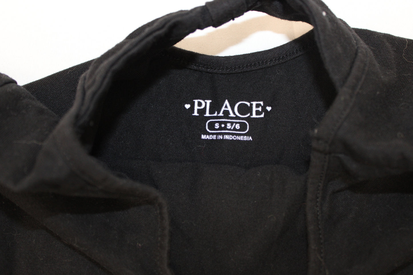 PLACE Long Sleeve Dress Black, Girls S