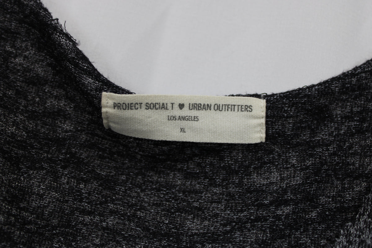 Urban Outfitters Project Social T Short Sleeve Shirt, Gray, Women’s XL